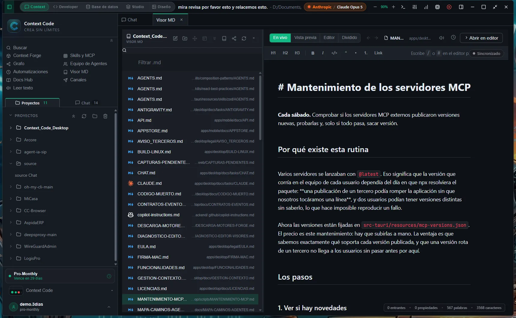 Markdown viewer with live editing