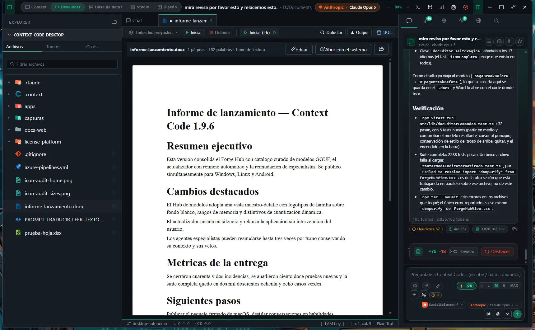 .docx document rendered in the viewer with its styles